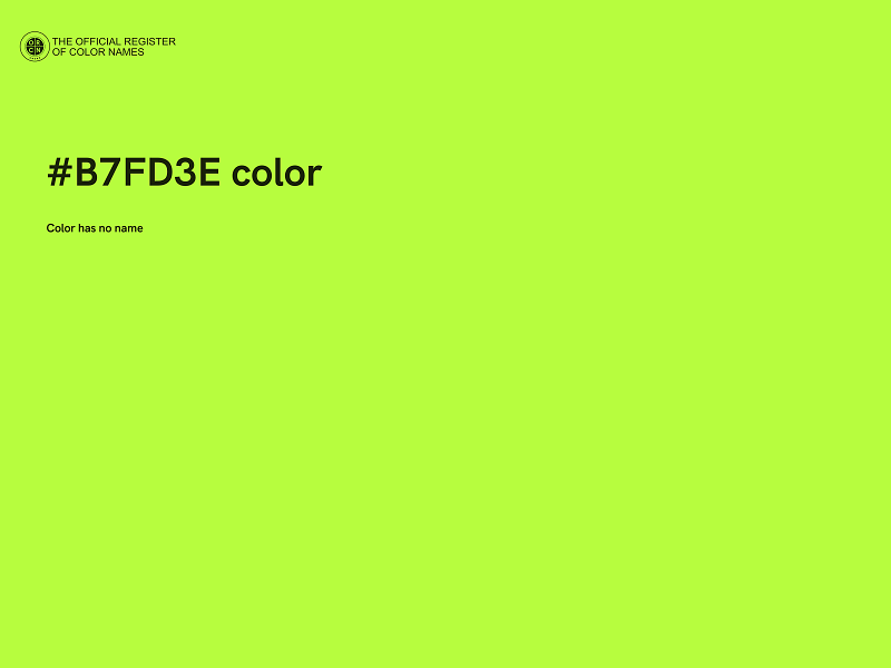 #B7FD3E color image