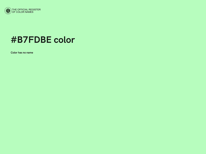 #B7FDBE color image