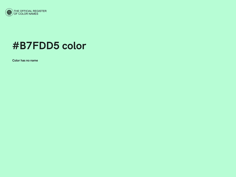 #B7FDD5 color image