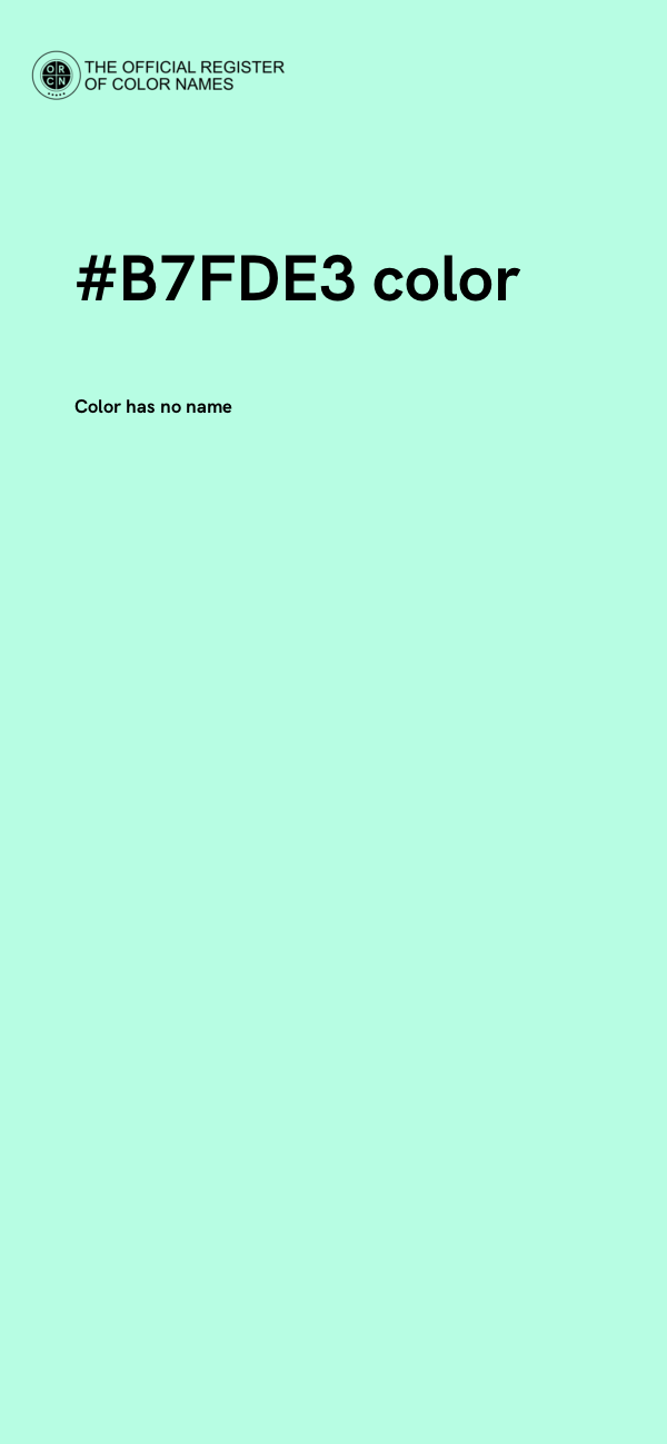 #B7FDE3 color image