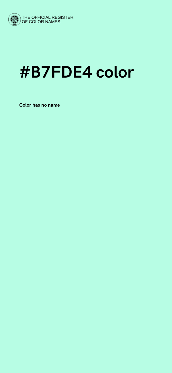 #B7FDE4 color image
