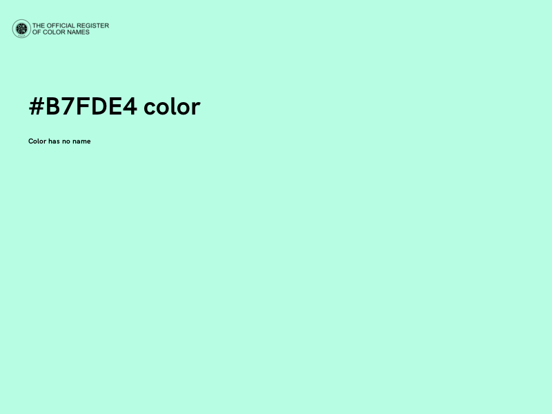 #B7FDE4 color image