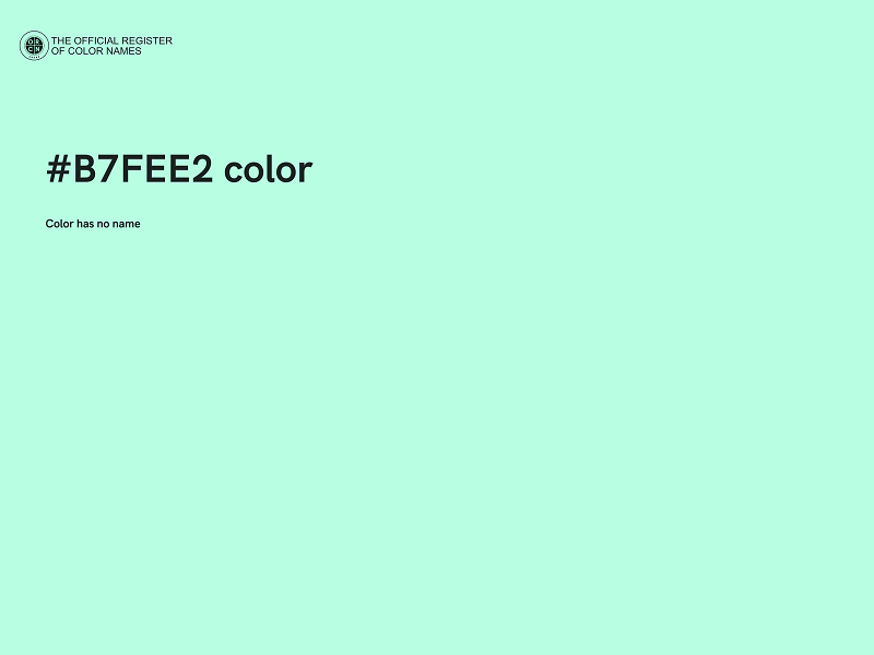 #B7FEE2 color image