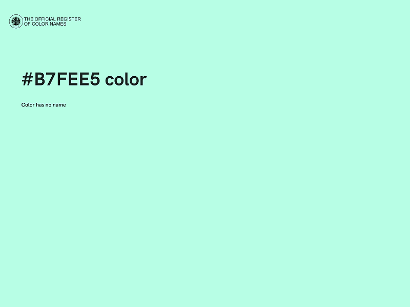 #B7FEE5 color image