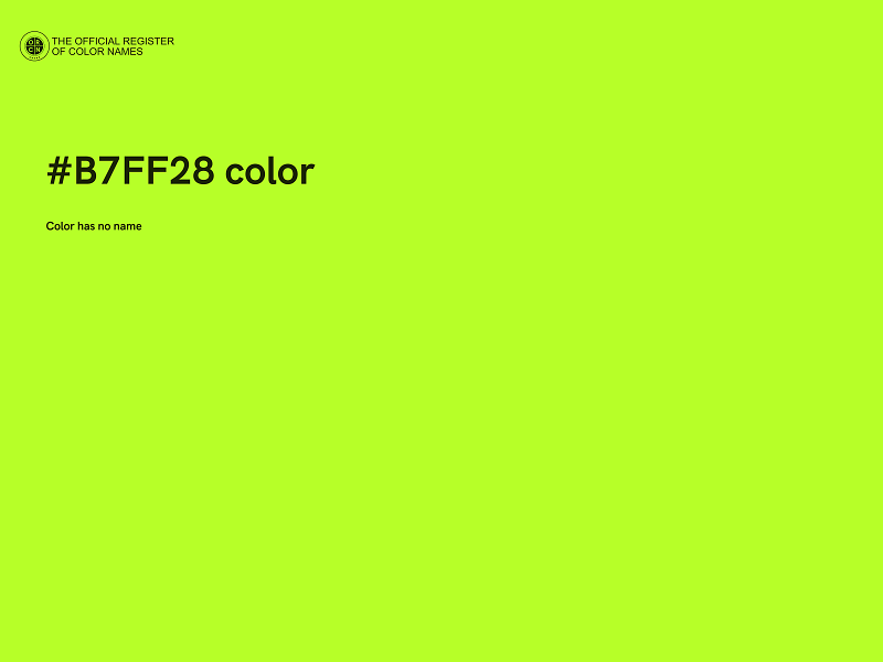 #B7FF28 color image