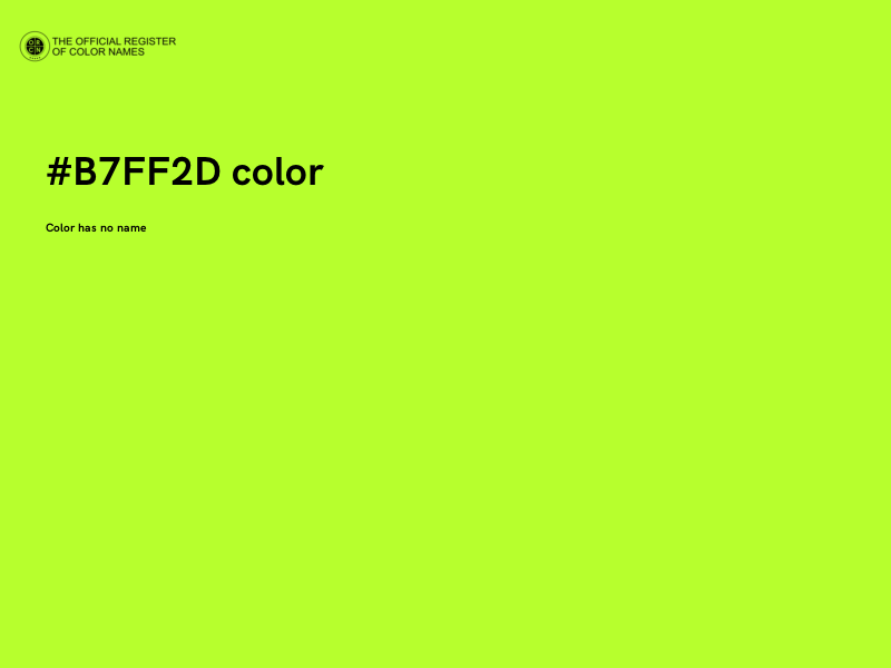 #B7FF2D color image