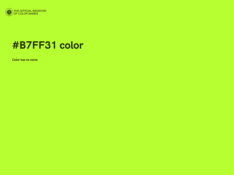 #B7FF31 color image