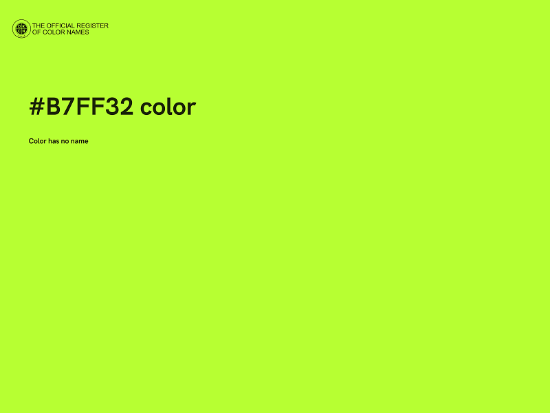 #B7FF32 color image