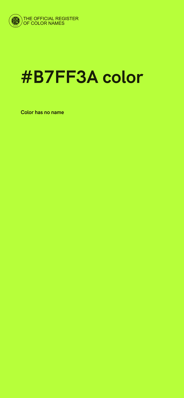 #B7FF3A color image