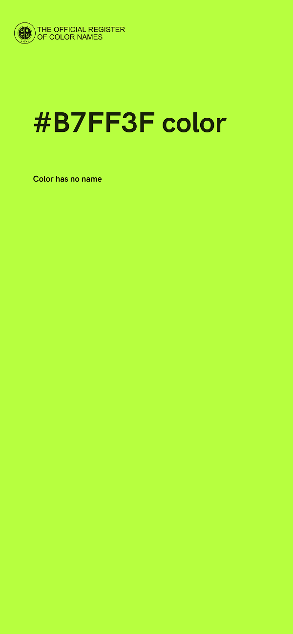 #B7FF3F color image