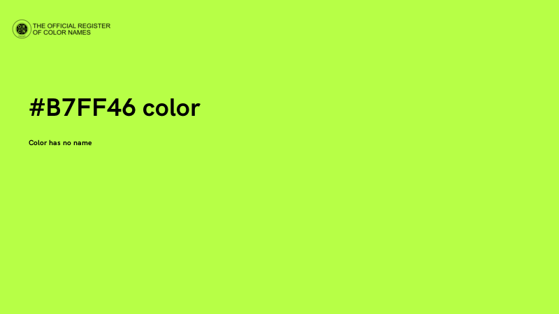 #B7FF46 color image