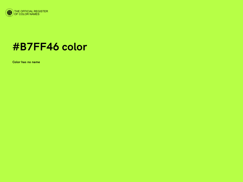 #B7FF46 color image