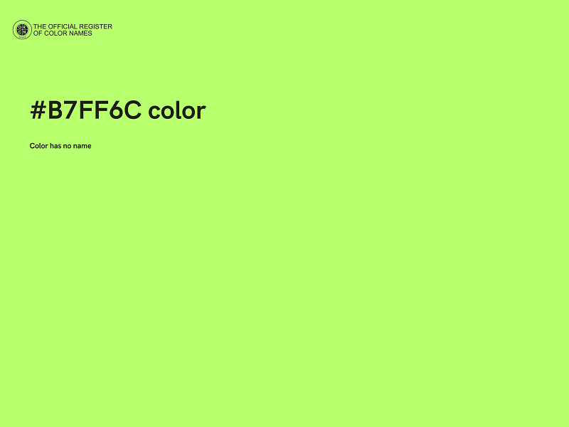 #B7FF6C color image