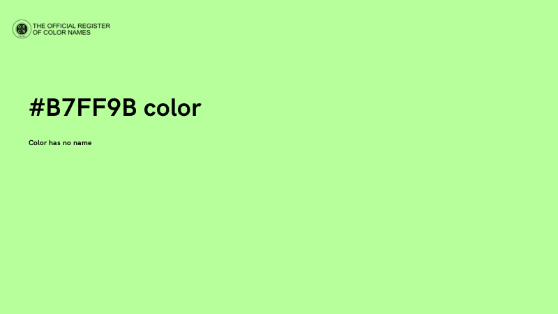 #B7FF9B color image