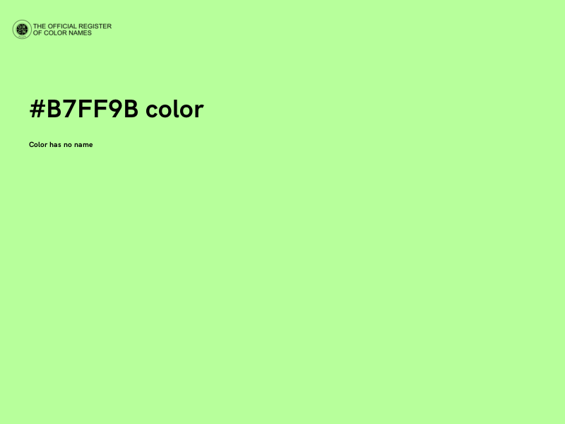 #B7FF9B color image