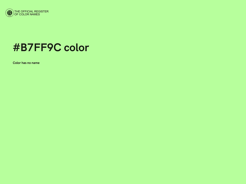 #B7FF9C color image