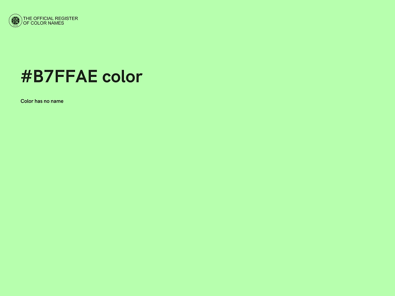 #B7FFAE color image