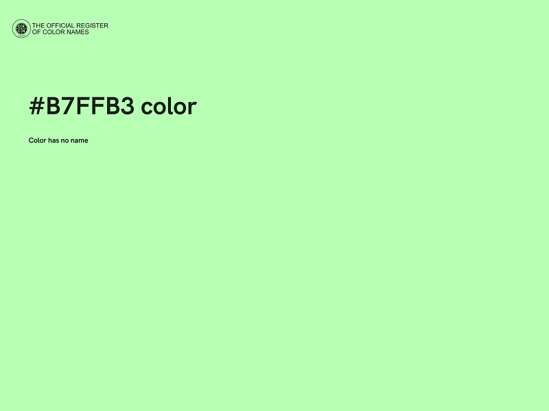 #B7FFB3 color image