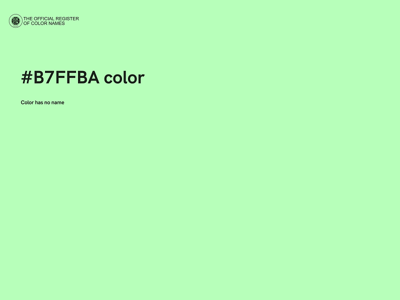 #B7FFBA color image