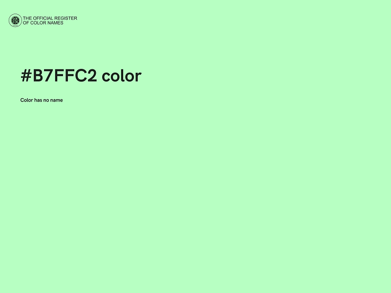 #B7FFC2 color image