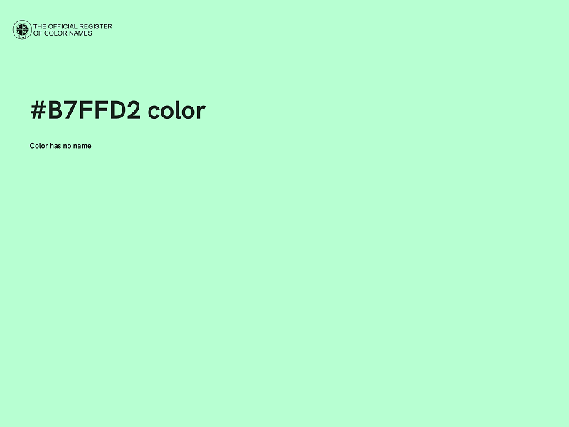 #B7FFD2 color image