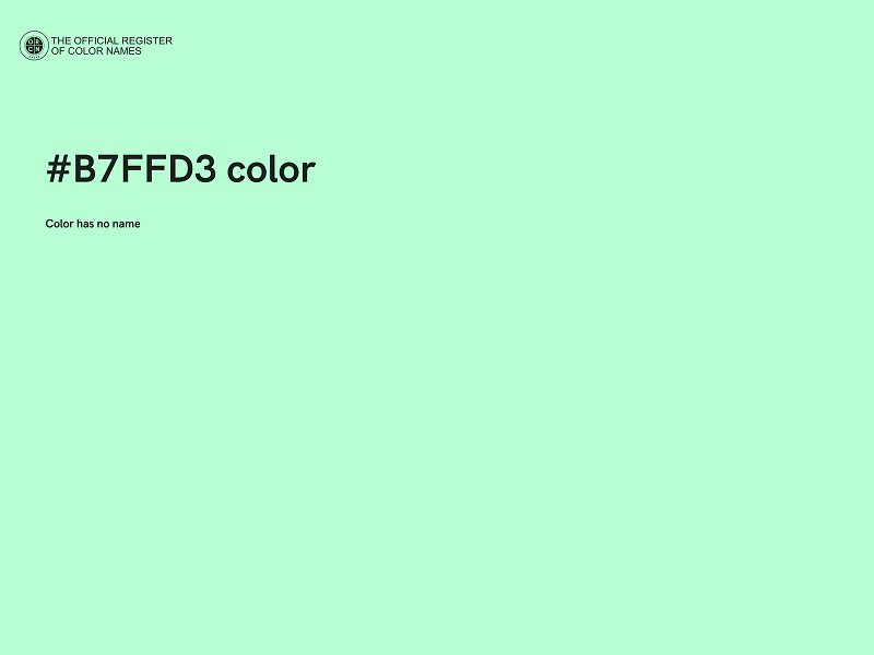 #B7FFD3 color image