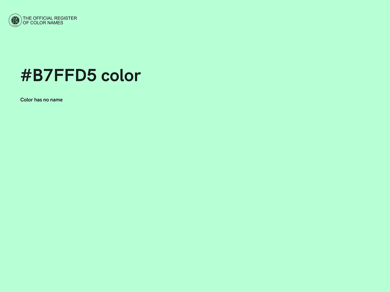 #B7FFD5 color image