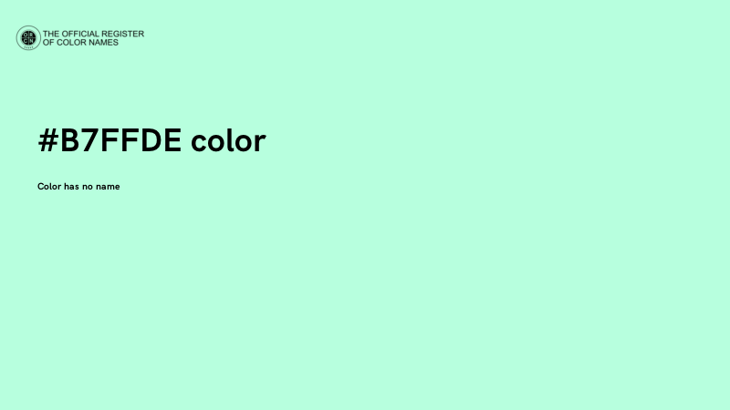 #B7FFDE color image