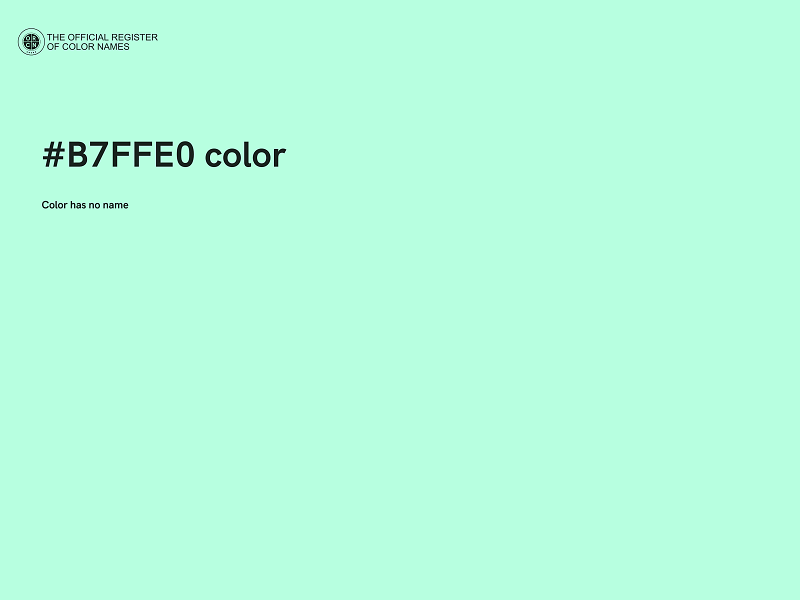 #B7FFE0 color image