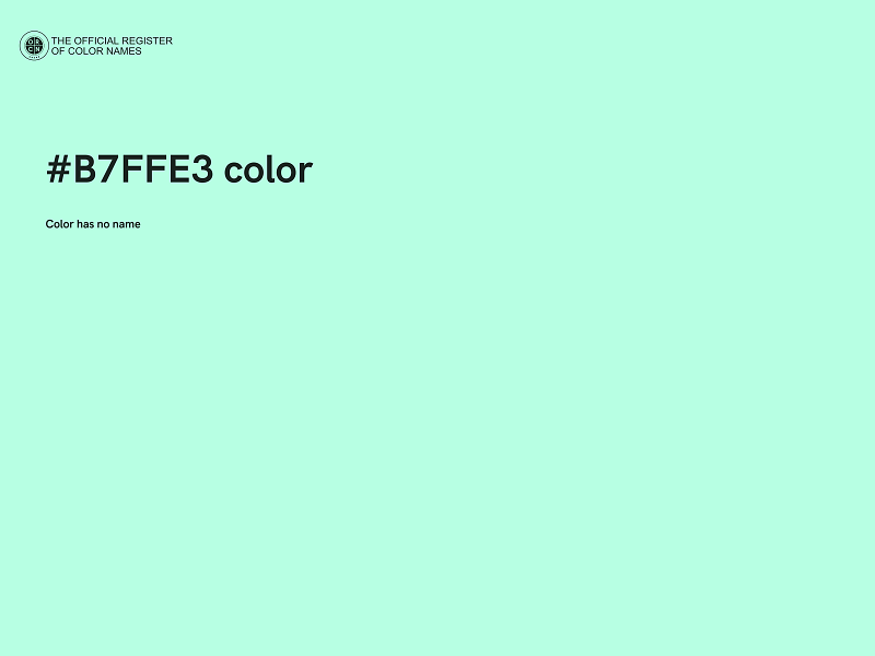 #B7FFE3 color image