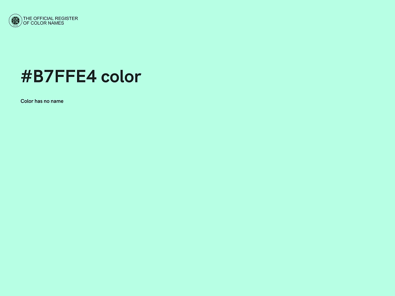 #B7FFE4 color image