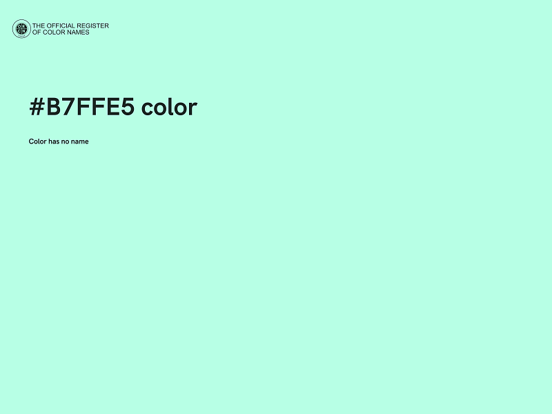 #B7FFE5 color image