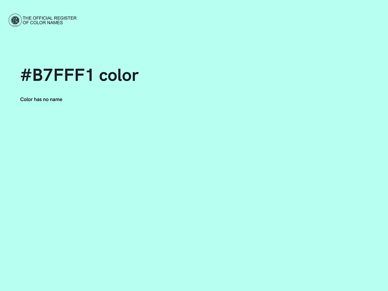 #B7FFF1 color image