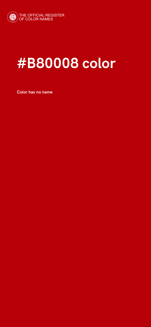 #B80008 color image