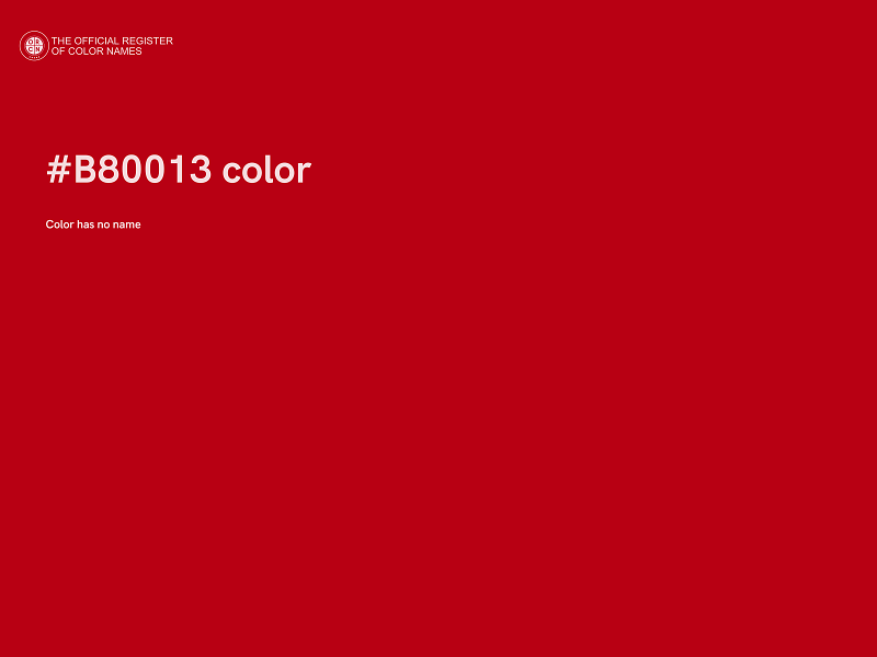 #B80013 color image