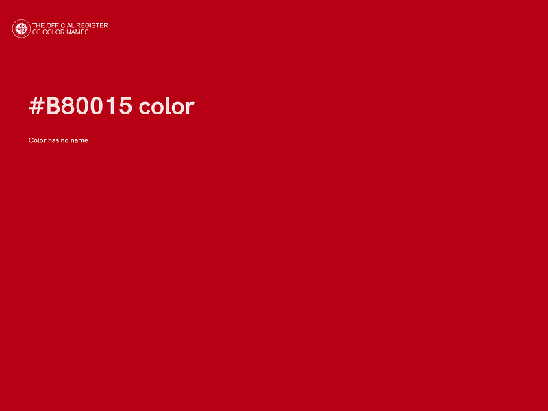 #B80015 color image