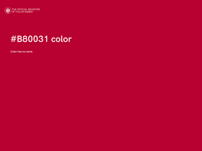 #B80031 color image