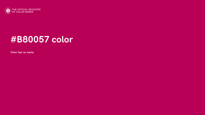 #B80057 color image