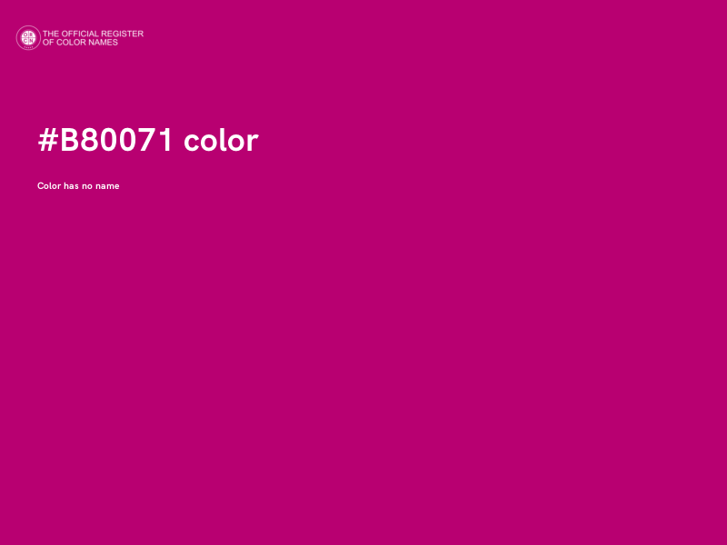 #B80071 color image