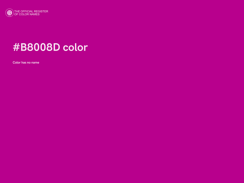 #B8008D color image