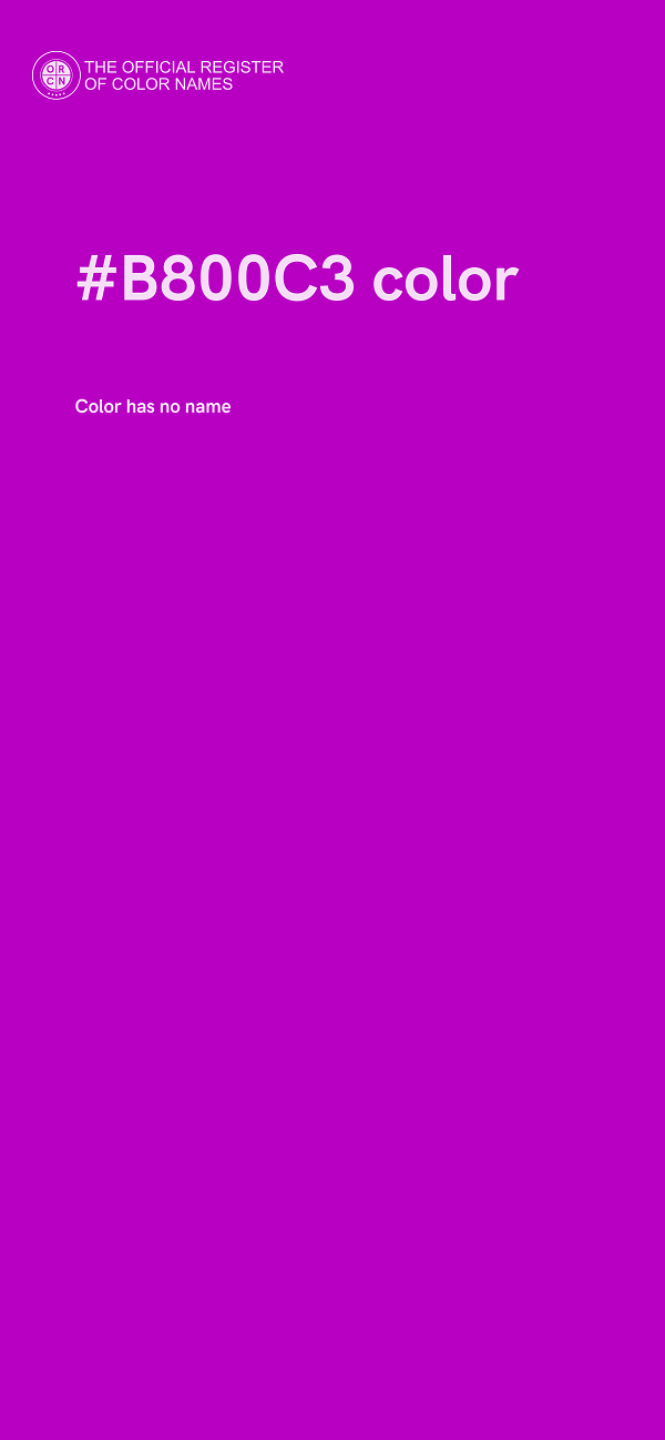 #B800C3 color image