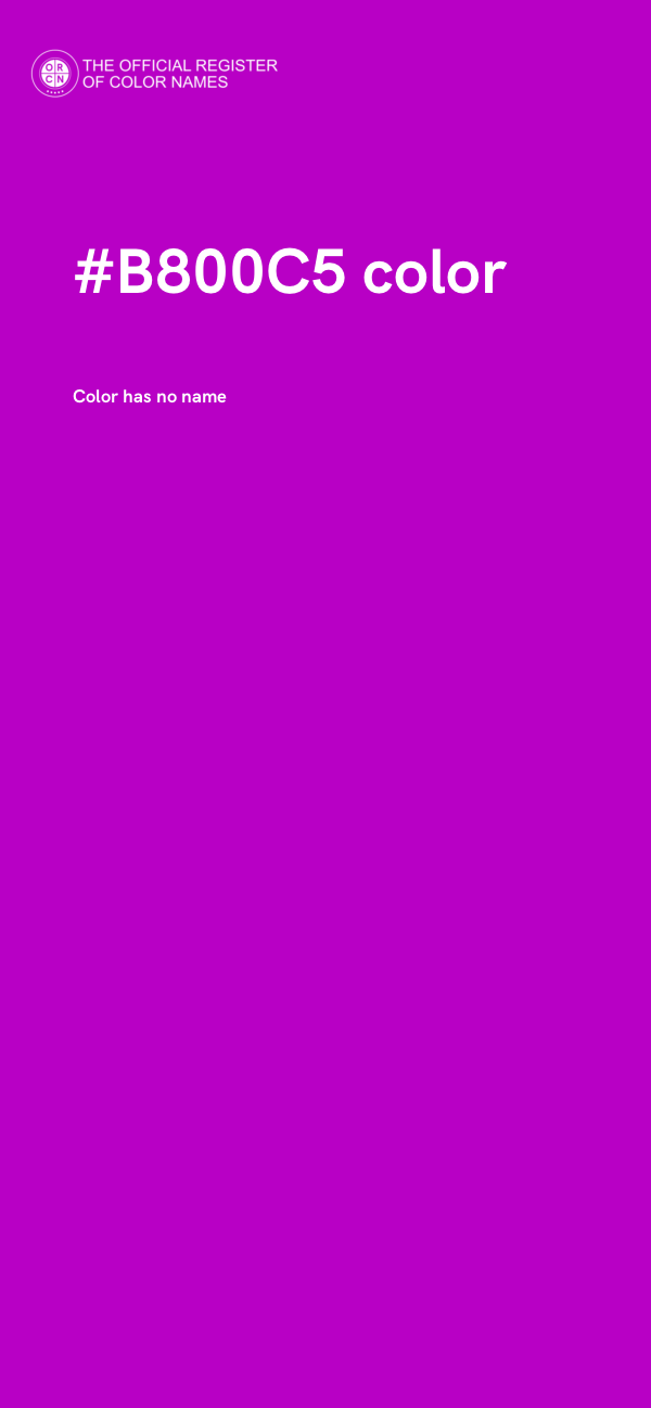 #B800C5 color image