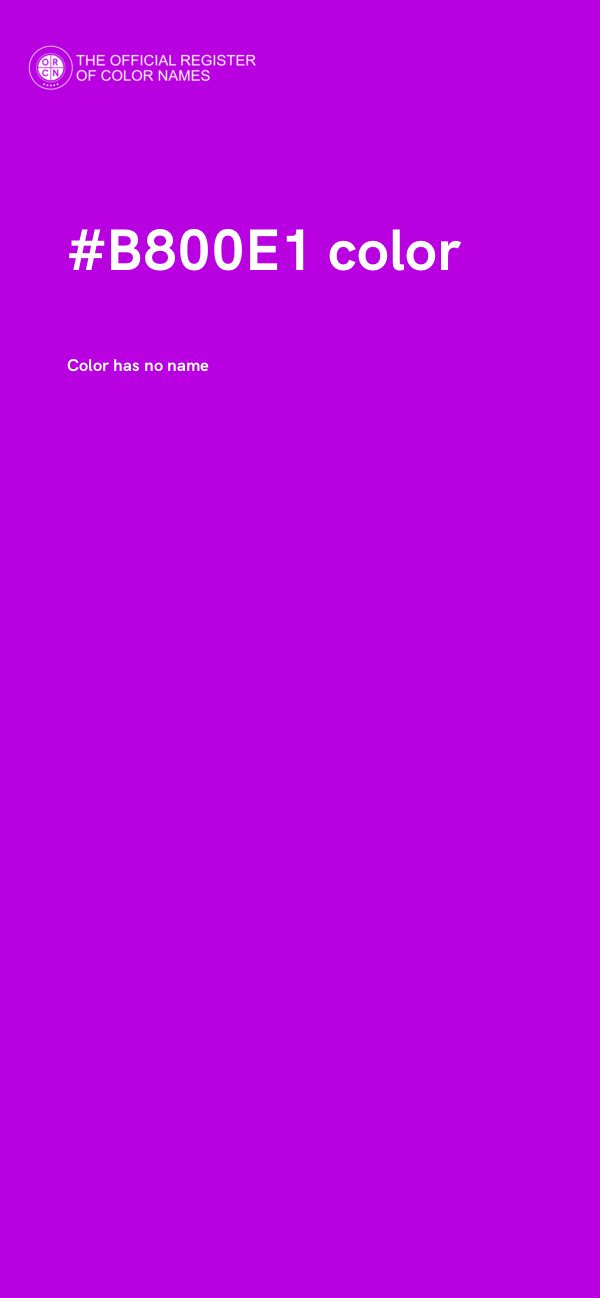 #B800E1 color image