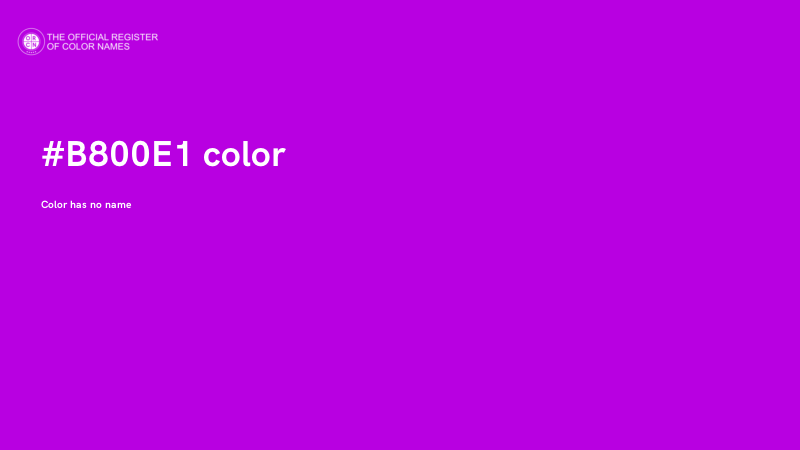 #B800E1 color image