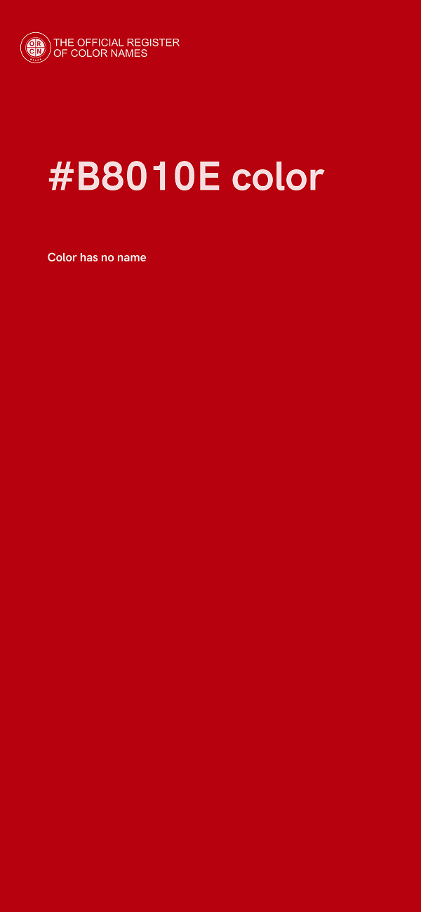 #B8010E color image