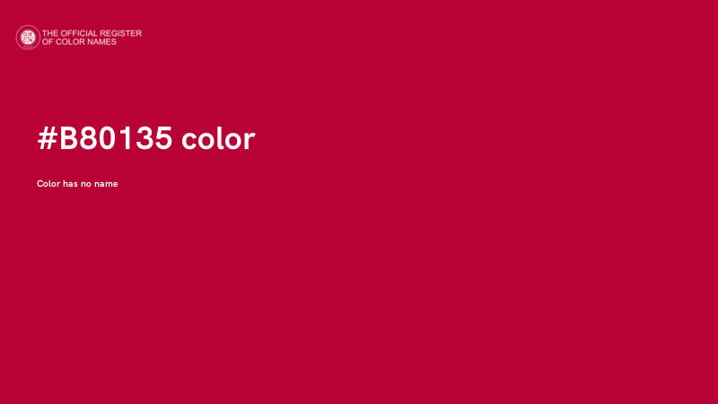 #B80135 color image