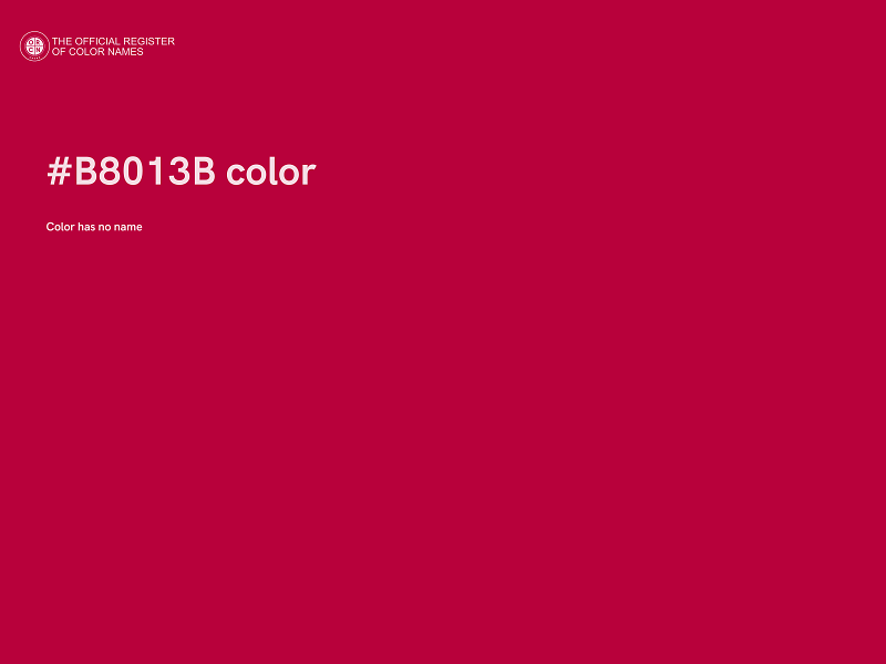 #B8013B color image