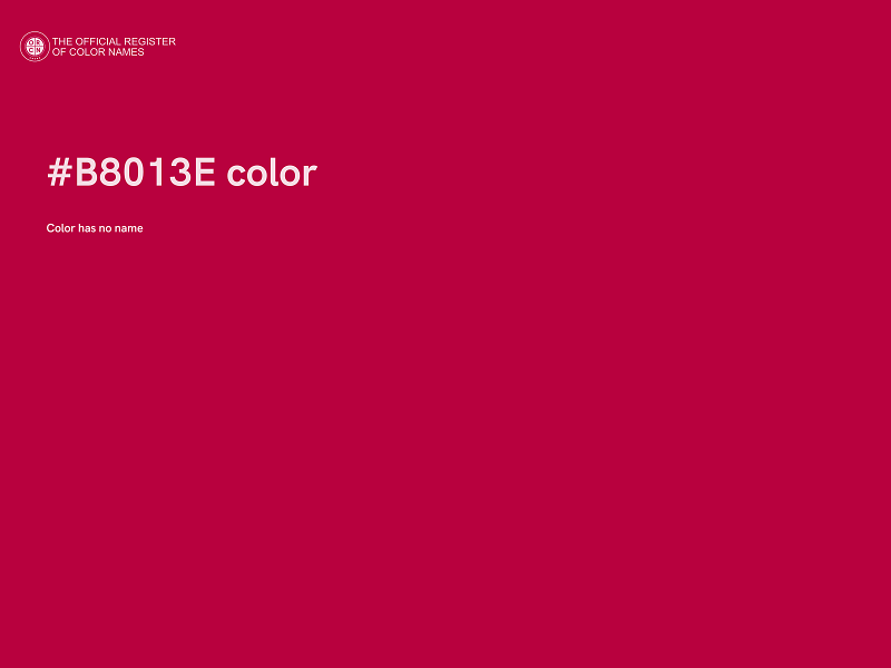 #B8013E color image