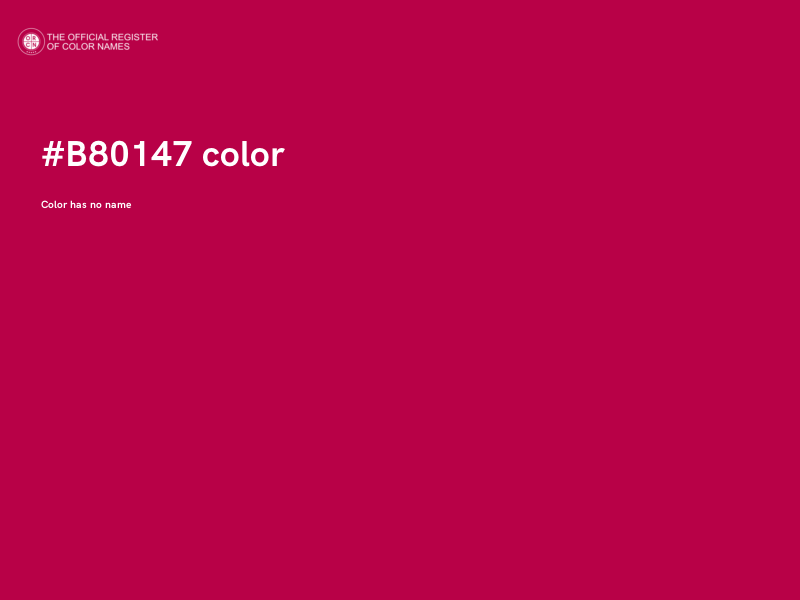 #B80147 color image