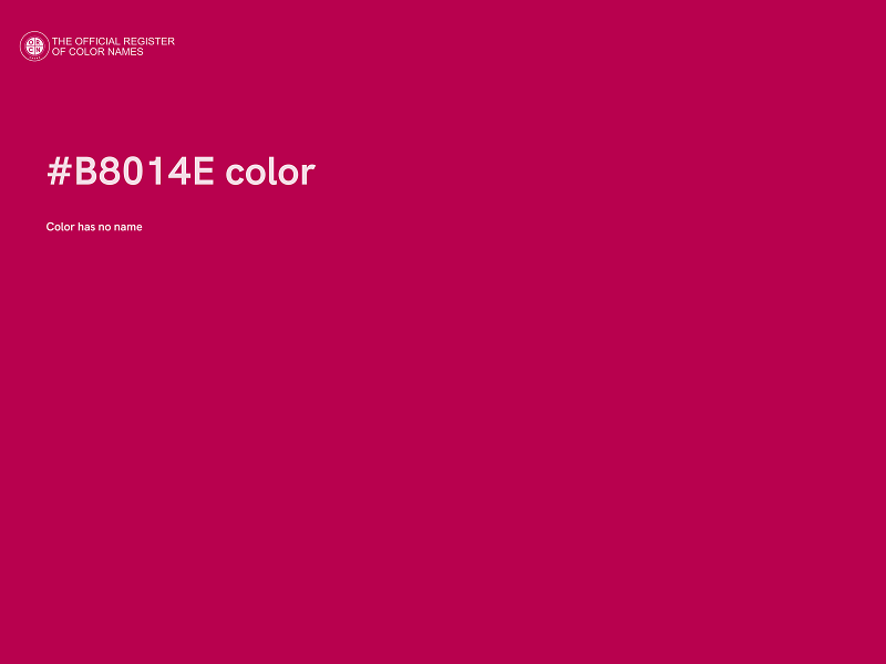 #B8014E color image